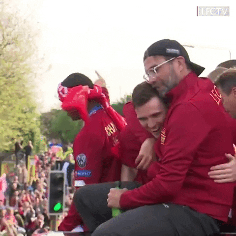 champions league hug GIF by Liverpool FC