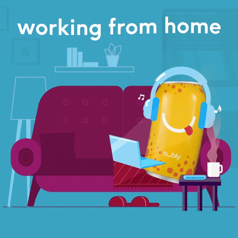 Sparkling Water Working From Home GIF by bubly