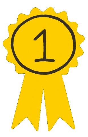 Ribbon 1St Sticker