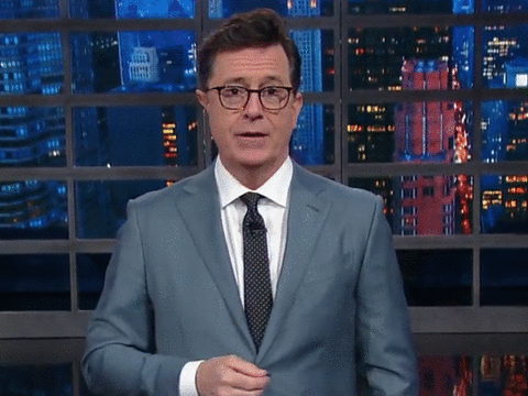Happy Stephen Colbert GIF - Find & Share on GIPHY
