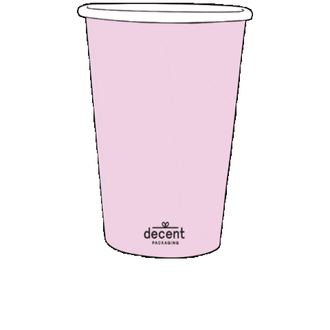 Lightpinkhotcup Sticker by decentpackaging