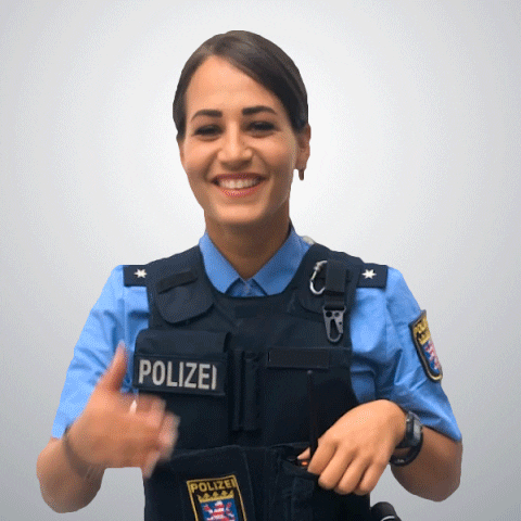 Laugh GIF by Polizei Hessen Karriere