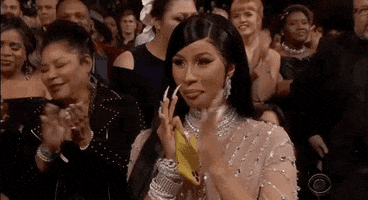 Cardi B Applause GIF by Recording Academy / GRAMMYs