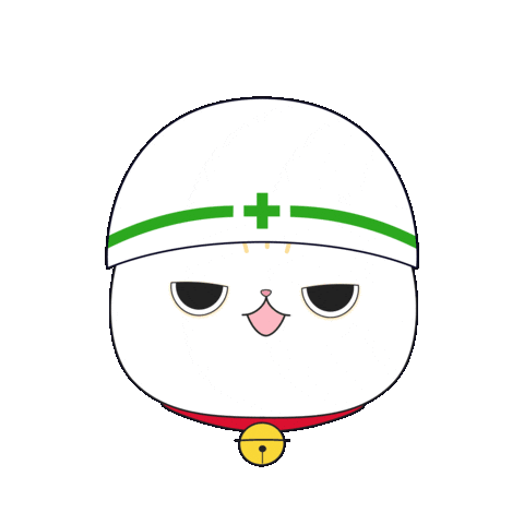 猫 ヘルメット Sticker