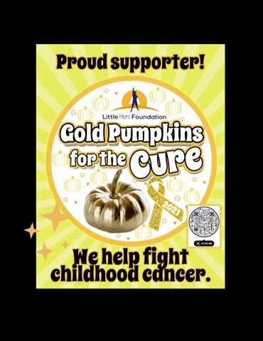 Go Gold Pumpkin GIF by Little Hero Foundation