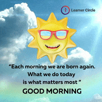 Good Morning Cartoon GIF by Learner Circle