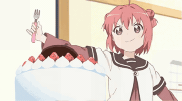 Yuru Yuri Cake GIF