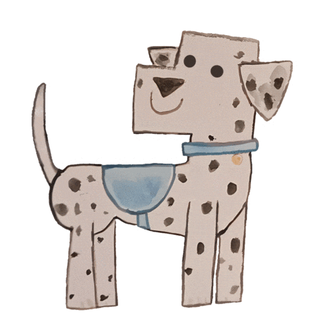 Super Squad Dalmatian Sticker by Support Dogs UK