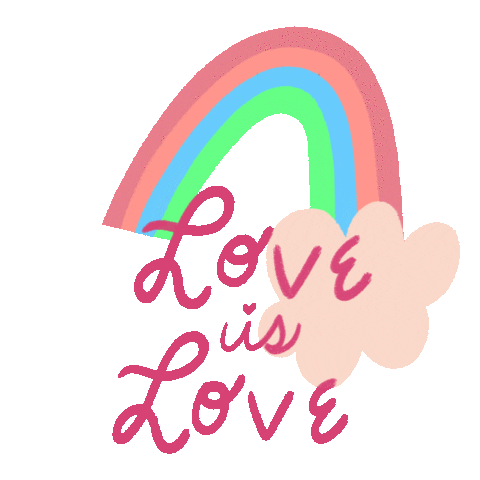 Rainbow Love Sticker