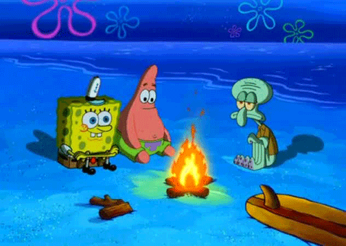 Campfire GIF by SpongeBob SquarePants