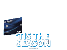 Sponsored gif. Inside a blue circle, comedian Kevin Hart sits in a blue golf cart decorated with christmas lights and garland. He is reaching outside the circle and ringing a cartoon bell. The Chase Freedom Unlimited logo is underneath the picture.  