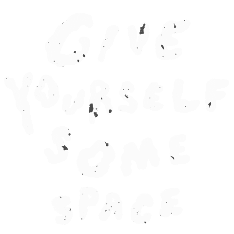 Space Text Sticker by Teaspoon studio