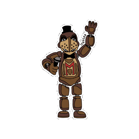 Five Nights At Freddys Umd Sticker by thestampumd