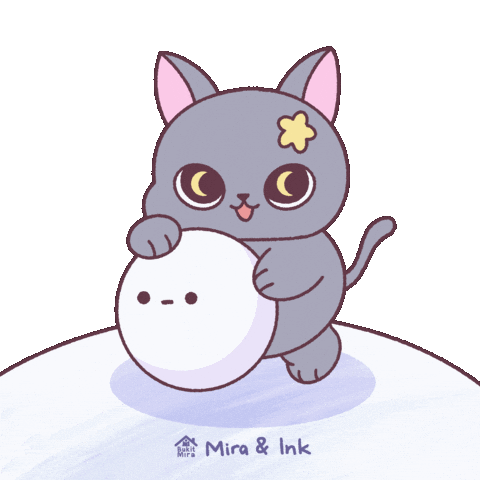 Playing New Year Sticker by Mira & Ink