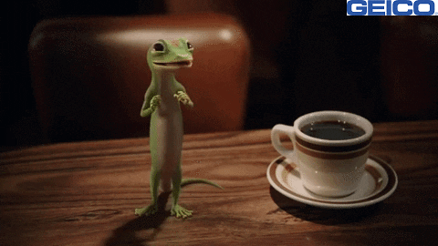 Excited Coffee GIF by GEICO