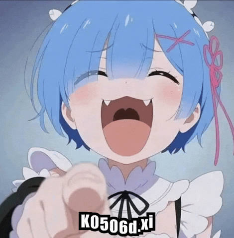 Rem Laughing GIF