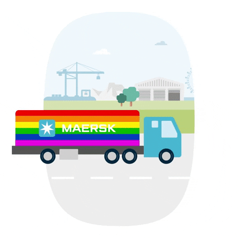 Supply Chain Rainbow GIF by Maersk