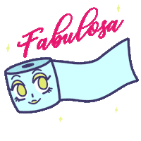 Toilet Paper Stars Sticker by MarmotaStudio