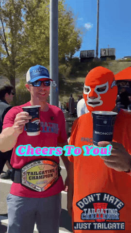 Cheers Broncos GIF by Tailgating Challenge
