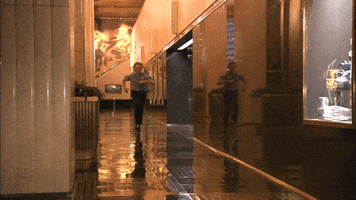 security guard run GIF by Team Coco
