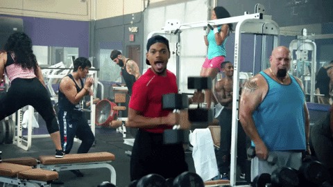 Working Out Lifting Weights GIF by Chance The Rapper - Find & Share on GIPHY