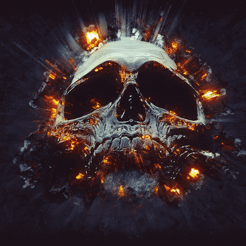 Skull Gigantisch GIF by Pyroland