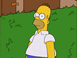 Homer Backing Up GIF