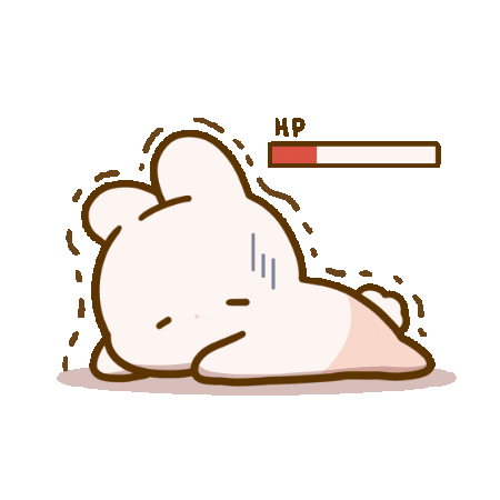 Tired Sticker