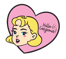 Heart Hello Sticker