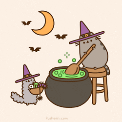 Witches Brew Cat GIF by Pusheen