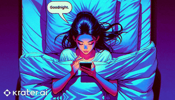 Good Night Love GIF by Krater.ai