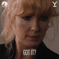Do You Understand Paramount Network GIF by Yellowstone