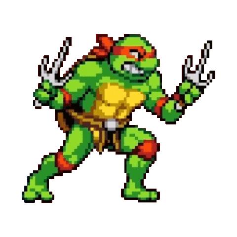 Ninja Turtles Pixel Sticker by Xbox