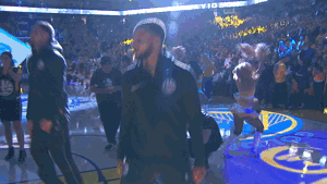 getting ready golden state warriors GIF by NBA