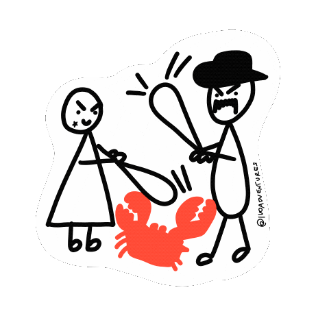 Gang Cancer Sticker by Ivo Adventures