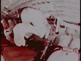 floating outer space GIF by US National Archives
