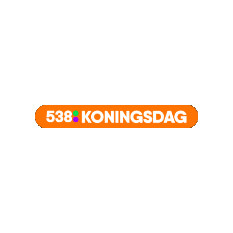 Party 538 Koningsdag Sticker by Radio 538