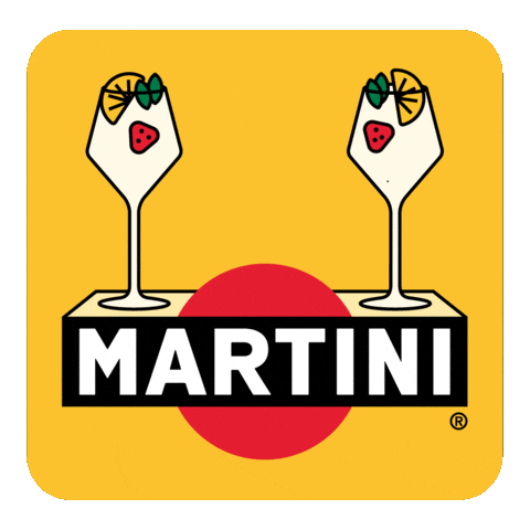 Martini Cocktail Summer Sticker by Martini