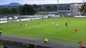 Goal Flick GIF by Cliftonville Football Club
