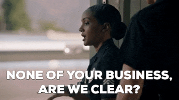 abcnetwork sass rookie mindyourownbusiness noneofyourbusiness GIF