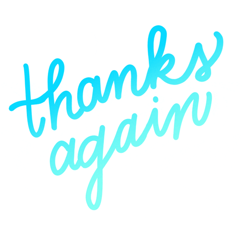 Thank You So Much GIF by megan lockhart by meganlockhart
