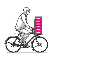 Bike Delivery Sticker by Yoga Junkies