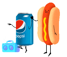 Hot Dog Love Sticker by Pepsi