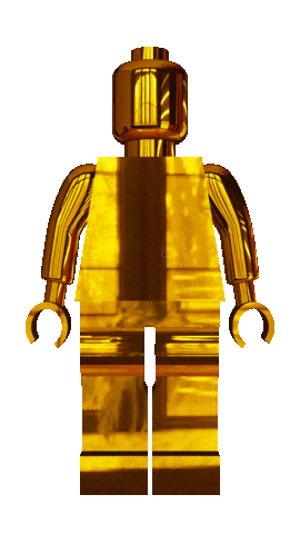 3D Gold Sticker by modelvault3d