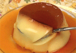 creme caramel gif