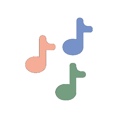 Pastel Notes Sticker by Kesärauha Music Festival