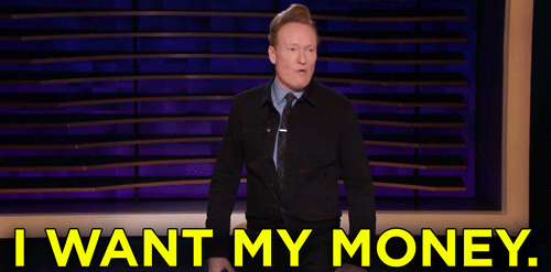 Pay Me GIF by Team Coco - Find & Share on GIPHY