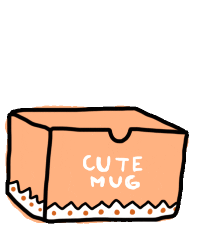 Coffee Mug Sticker by SelfPackaging