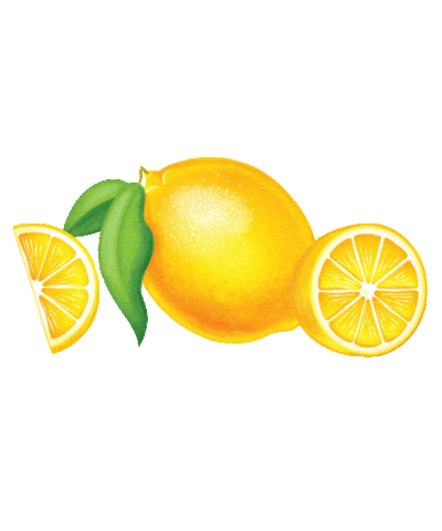 Lemon Tea Fruit Sticker by Sweet Leaf Tea