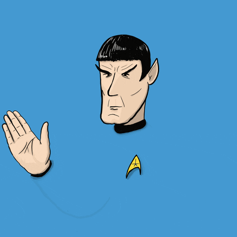 Live Long And Prosper Star Trek GIF by Underdone Comics